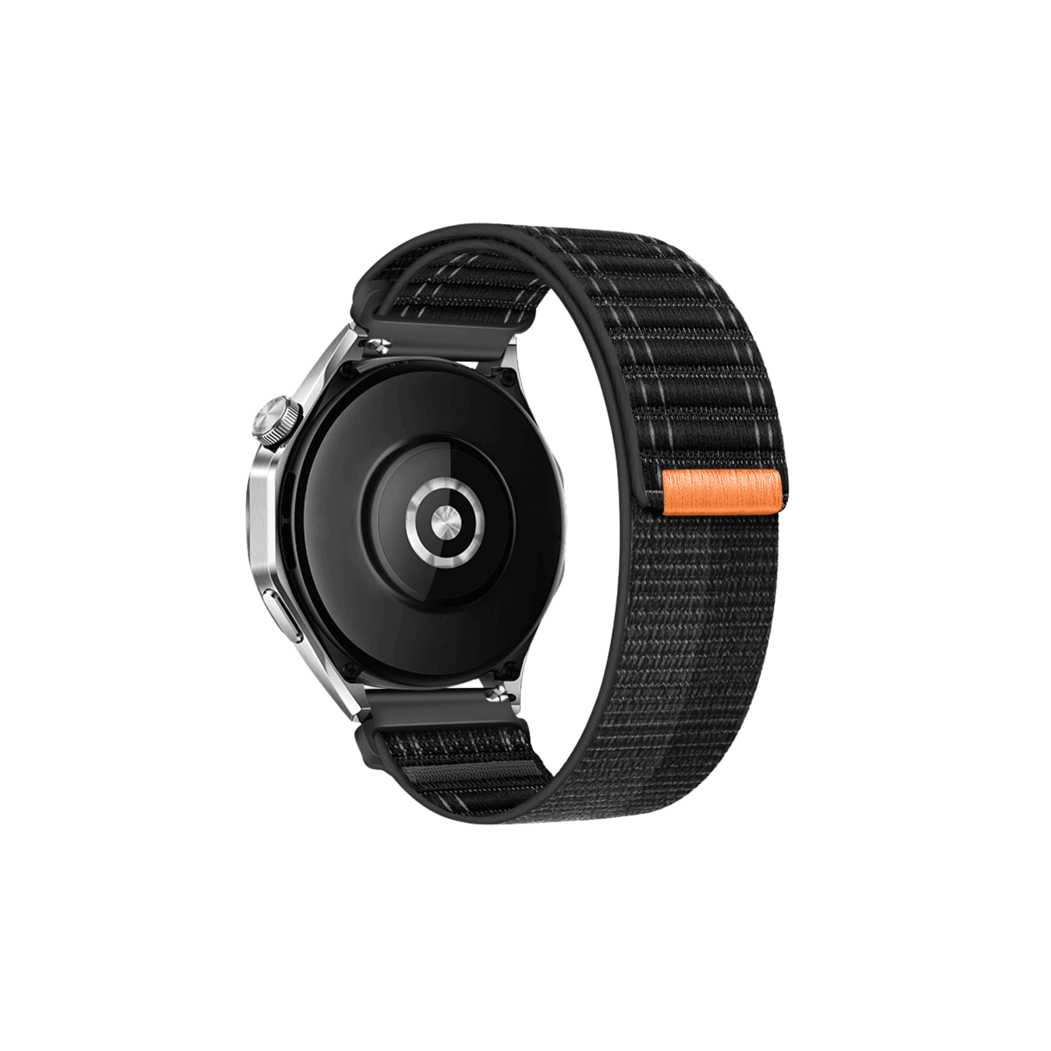 Schwarz-graues Flex Armband im Detail – sportliches Design für Garmin, Samsung & Amazfit Uhren (20 mm)
